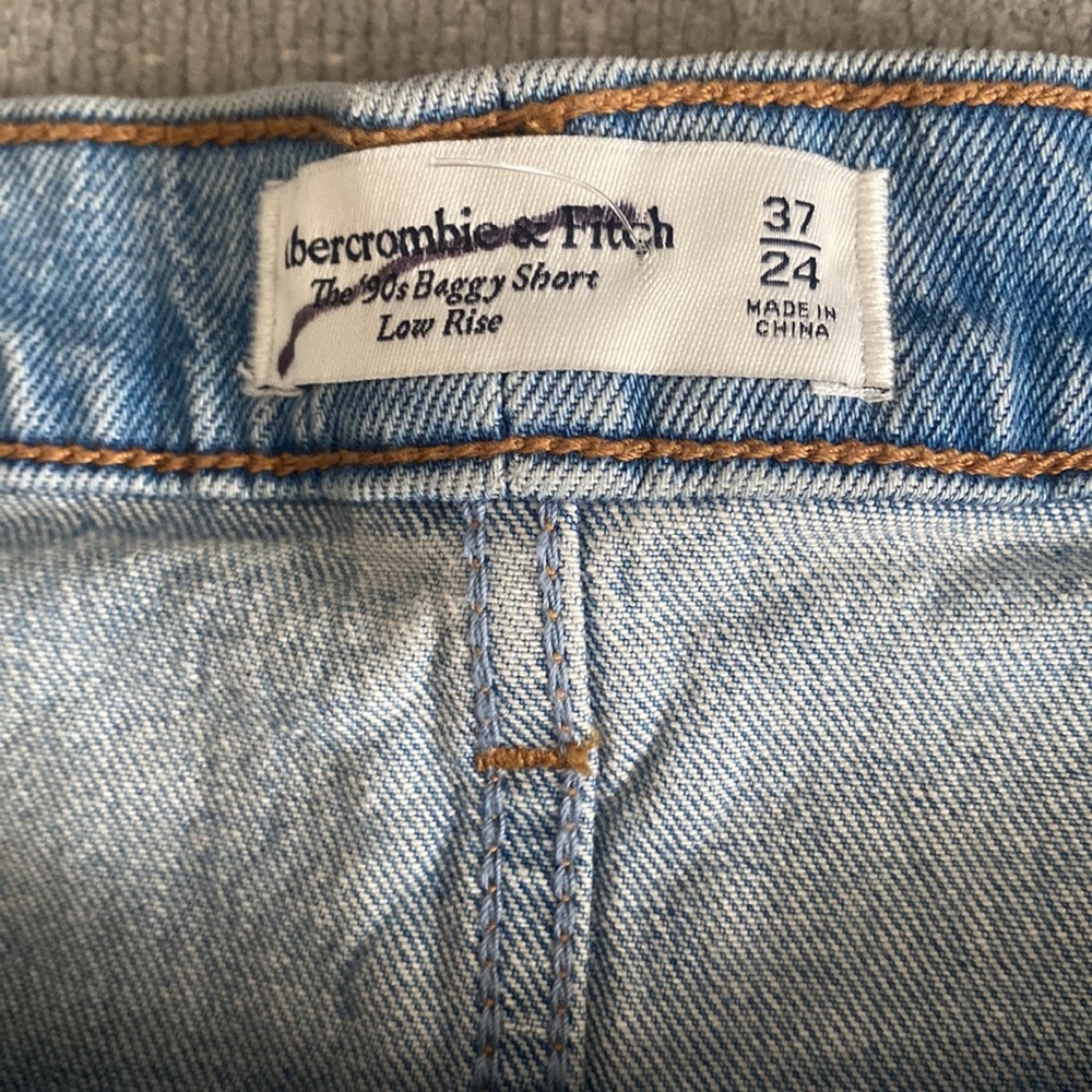 Abercrombie And Fich The 90s Baggy Shorts Low Rise Size 37/24 - Picture 4 of 10